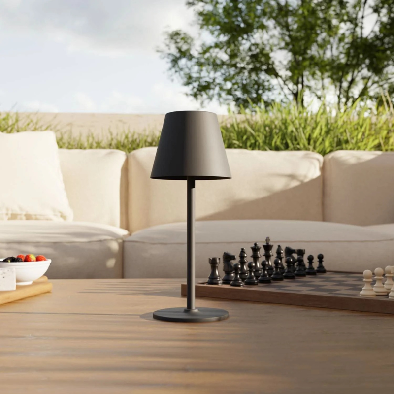 Elegant cordless LED table lamp with touch control and warm white light