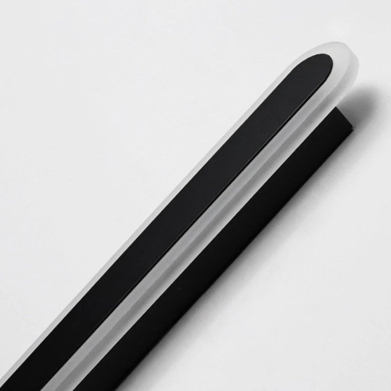 Slim minimalist LED wall light with metal and acrylic design, IP65 weatherproof for indoor or outdoor use