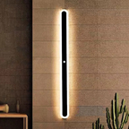 Slim minimalist LED wall light with metal and acrylic design, IP65 weatherproof for indoor or outdoor use