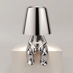 Rechargeable LED table lamp with modern design, tap control, and adjustable brightness