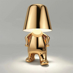 Rechargeable LED table lamp with modern design, tap control, and adjustable brightness