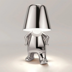 Rechargeable LED table lamp with modern design, tap control, and adjustable brightness