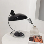 Vintage industrial reading lamp with dome shade and adjustable arm