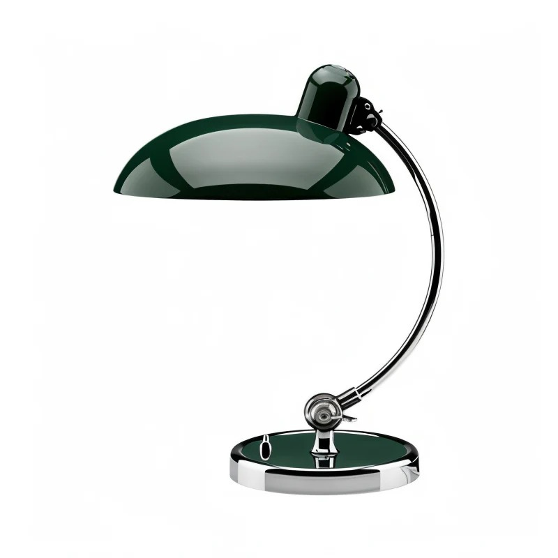 Vintage industrial reading lamp with dome shade and adjustable arm