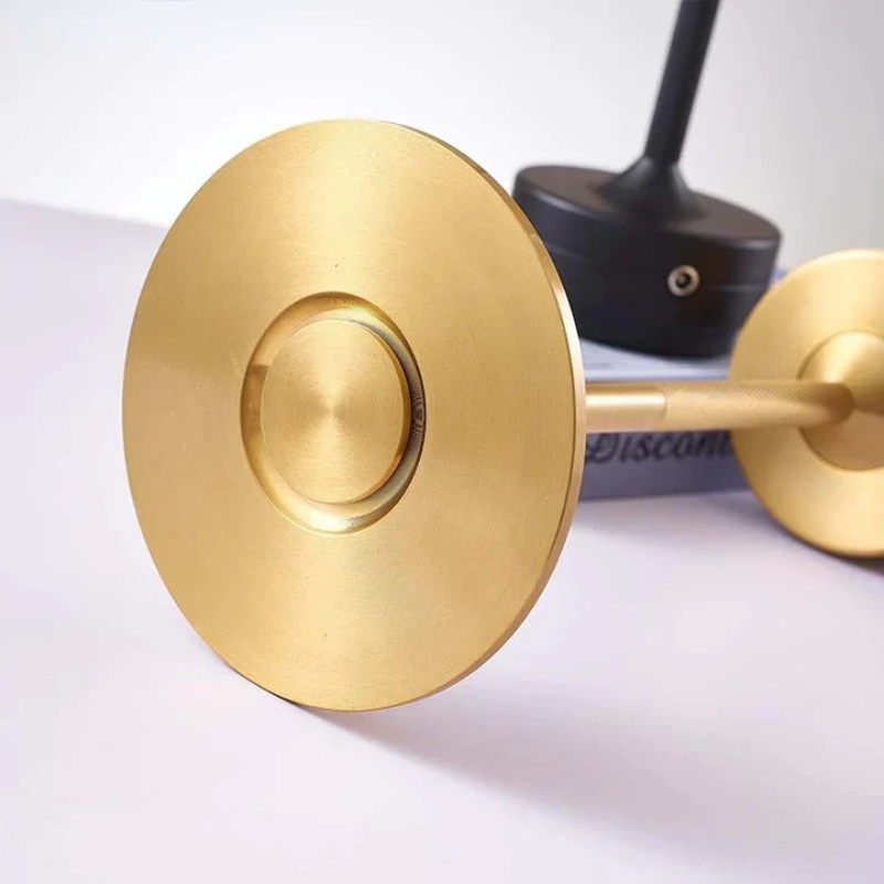 Wireless dimmable metal table lamp with USB-C charging and touch control