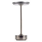 Wireless dimmable metal table lamp with USB-C charging and touch control