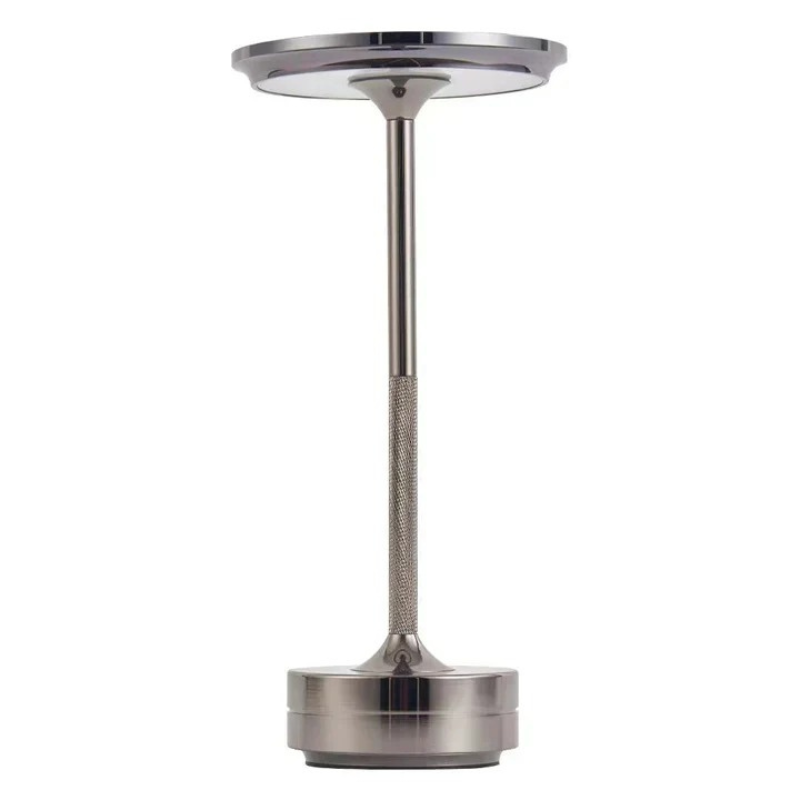 Wireless dimmable metal table lamp with USB-C charging and touch control