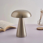 Compact wireless mini LED table lamp with touch control and minimalist Danish design