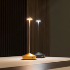 Wireless LED table lamp with dimmable warm light and water-resistant design